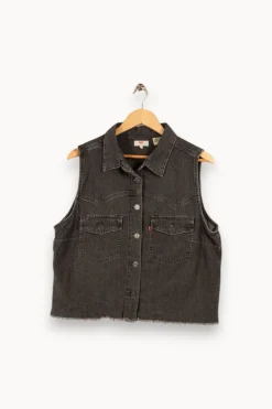 Clearance Levi's Veste sans manches foncé - Taille L/40 Gris