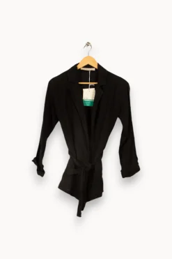Best Sale La Fée Maraboutée Veste tailleur e en lin - XS/34 Noir
