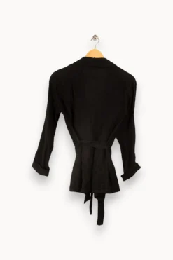 Best Sale La Fée Maraboutée Veste tailleur e en lin - XS/34 Noir