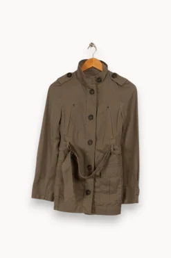 Discount Comptoir des Cotonniers Veste e - Taille XS/34 Vert